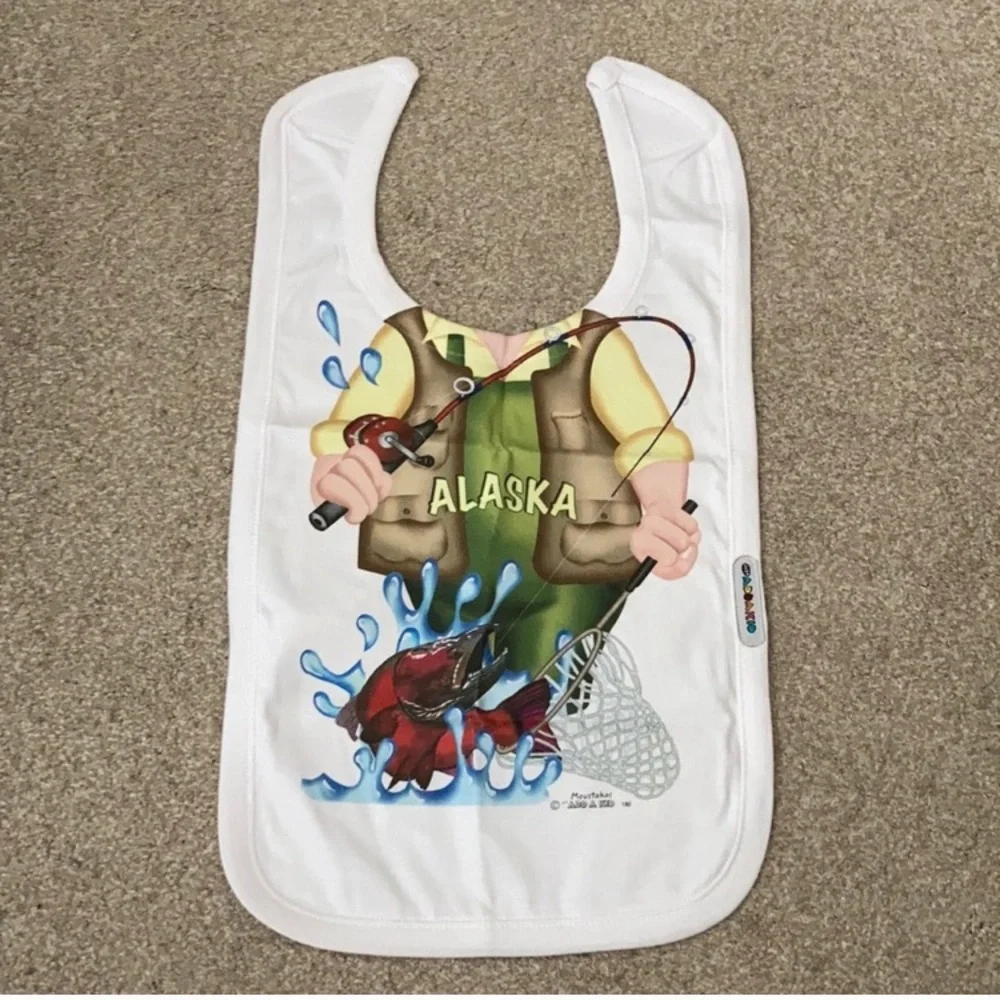 NWOT bib fisherman Alaska baby infant feeding